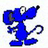 blauwe muis