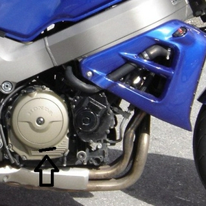 Schade aan Honda X11 oliedeksel