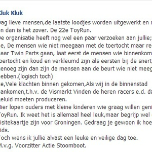 toyrun opmerking