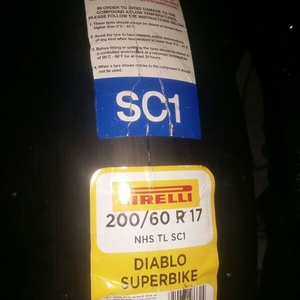 Pirelli Diablo Superbike 200/60 R17 Rear TL NHS SC1 slick