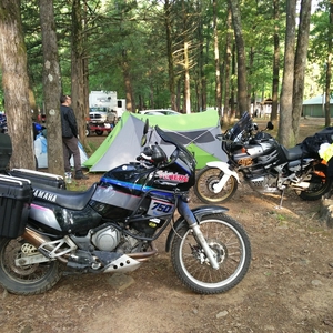Zeldzame oer-adv motoren bij de Slap Rally in Ozark AR