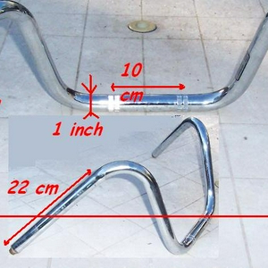 "Dik" stuur, 1 inch, oa voor HD Harley Davidson