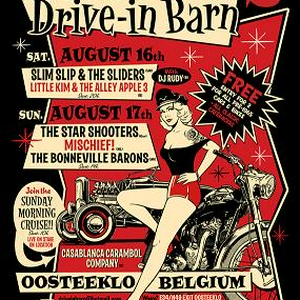 Rockin at the drive-in Barn 3, caferacer meeting Belgie