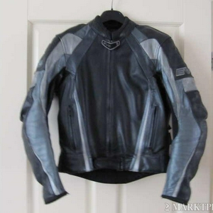 Lederen dames motorjack Evolution
