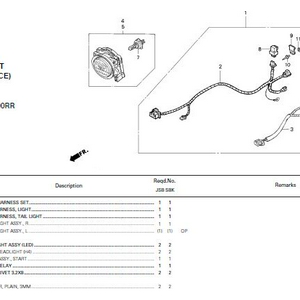 CBR1000 2007 JSB Endurance light unit