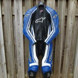Alpinestars combi blauw/zwart/wit mt48