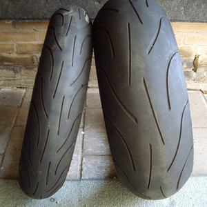 Michelin Pilot Power 120&190 (gebruikt)